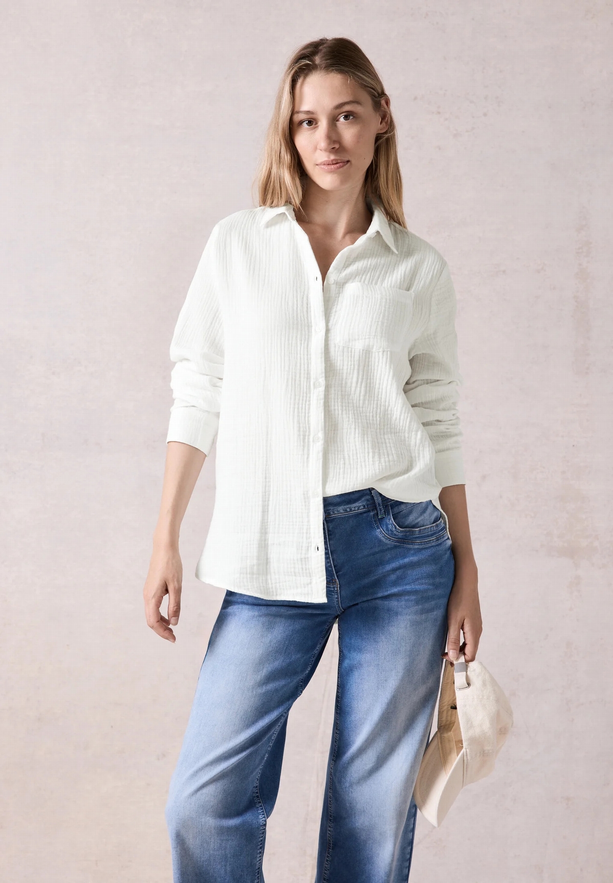 CHEMISE REG LIN BLANC L - ORI - BLANC