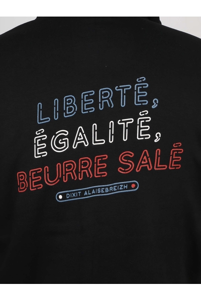 SWEAT ZIPPE LIBERTE NOIR SWEAT ZIPPE LIBERTE