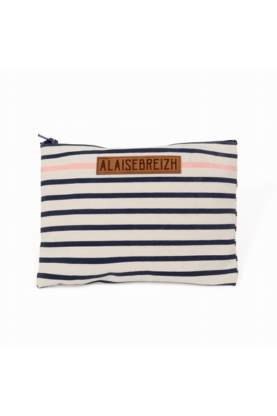 ABYSSE POCHETTE RAYE MARINE ROSE ABYSSE POCHETTE