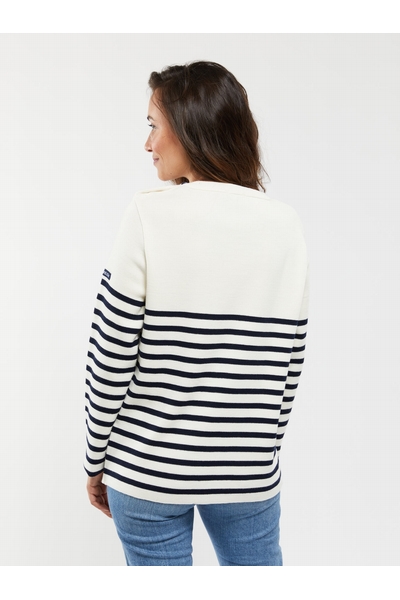 MILOU PULL RAYE ECRU MILOU PULL