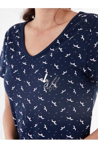 LAURIER CHEMISE DE NUIT MOUETTE MARINE LAURIER CHEMISE DE NUIT