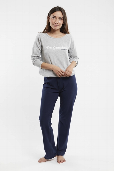 MIME PYJAMAS GRIS CHINE%2FMARINE MIME PYJAMAS