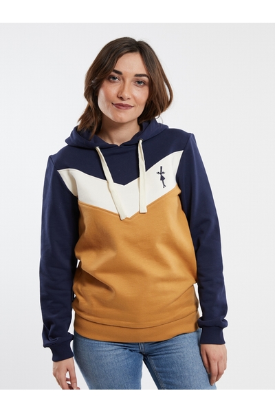 NADEGE SWEAT MARINE%2FCAMEL NADEGE SWEAT