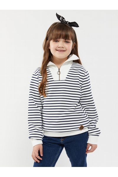 PLOUHA SWEAT RAYE MARINE PLOUHA SWEAT