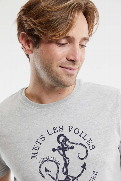 REDWAN TEE SHIRT GRIS CHINE REDWAN TEE SHIRT
