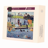 <b>Hand-cut art wooden jigsaw puzzle of 1000 pieces - Made