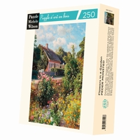 <b>Hand-cut art wooden jigsaw puzzle of circa 250 pieces -