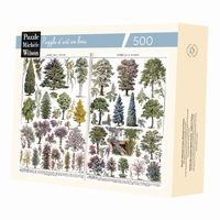 <b>Hand-cut art wooden jigsaw puzzle of circa 500 pieces -