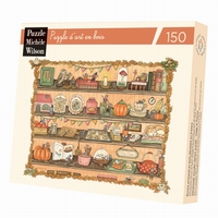 <b>Puzzle d'art en bois de 150 pièces environ, découpé à la