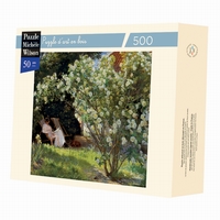 <b>Puzzle d'art en bois de 500 pièces environ, découpé à la