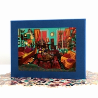 <b>Hand-cut art wooden jigsaw puzzle of 300 pieces - Made in