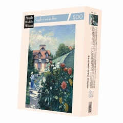 <b>Hand-cut art wooden jigsaw puzzle of circa 500 pieces -