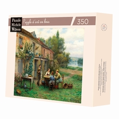 <b>Hand-cut art wooden jigsaw puzzle of 350 large pieces -