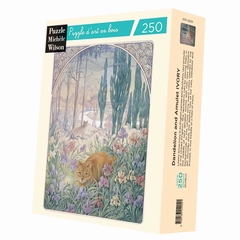 <b>Puzzle d'art en bois de 250 pièces environ, découpé à la