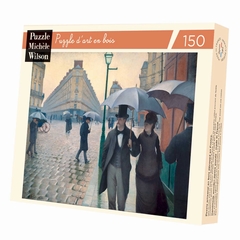 <b>Hand-cut art wooden jigsaw puzzle of circa 150 pieces -