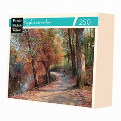 <b>Puzzle d'art en bois de 250 pièces environ, découpé à la