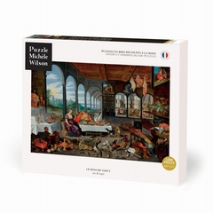 <b>Puzzle d'art en bois de 1200 pièces environ, découpé à la