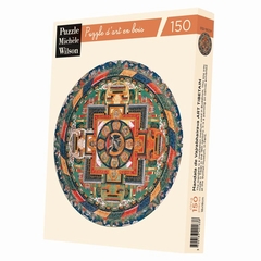 <b>Hand-cut art wooden jigsaw puzzle of 150 pieces - Made in