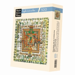 Hand-cut art wooden jigsaw puzzle - 500 pieces - Made in