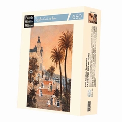 <b>Puzzle d'art en bois de 650 pièces environ, découpé à la