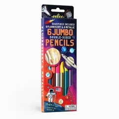 Crayons de couleurs premium.<br/> Boîte de 6 gros crayons de
