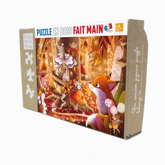 Puzzle cadre enfant en bois Chantier 24 pièces - La Magie des Automates