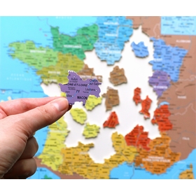 Puzzle France couleur 13 nouvelles régions