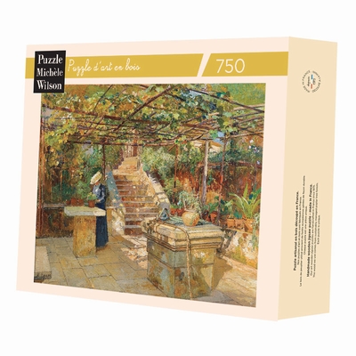 <b>Hand-cut art wooden jigsaw puzzle of 750 pieces - Made in