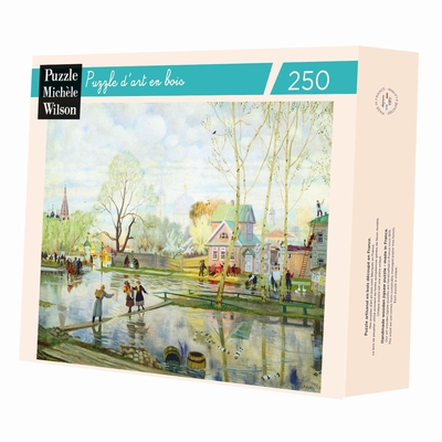 <b>Hand-cut art wooden jigsaw puzzle of 250 pieces - Made in