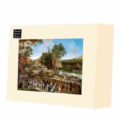 <b>Hand-cut art wooden jigsaw puzzle of circa 1500 pieces -