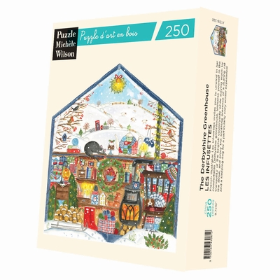 <b>Hand-cut art wooden jigsaw puzzle of circa 250 pieces -