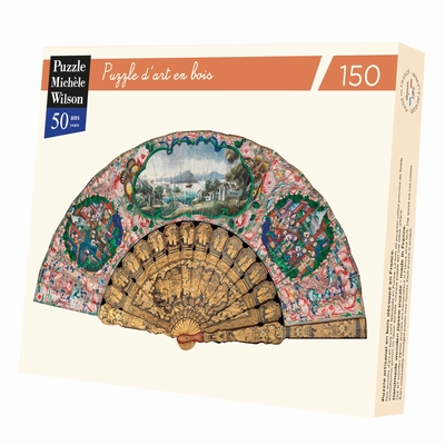 <b>Hand-cut art wooden jigsaw puzzle of circa 150 pieces -