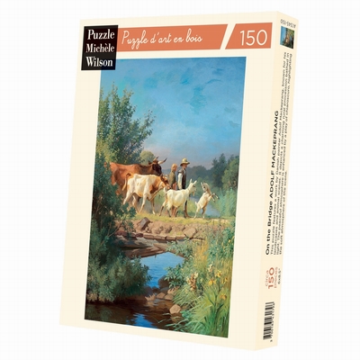 <b>Puzzle d'art en bois de 150 pièces environ, découpé à la