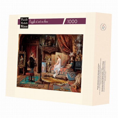 <b>Hand-cut art wooden jigsaw puzzle of circa 1000 pieces -