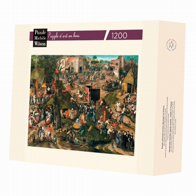 <b>Puzzle d'art en bois de 1200 pièces environ, découpé à la