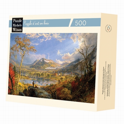 <b>Hand-cut art wooden jigsaw puzzle of circa 500 pieces -