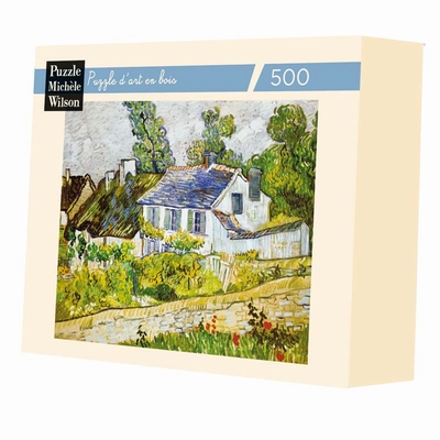 <b>Hand-cut art wooden jigsaw puzzle of 500 large pieces -