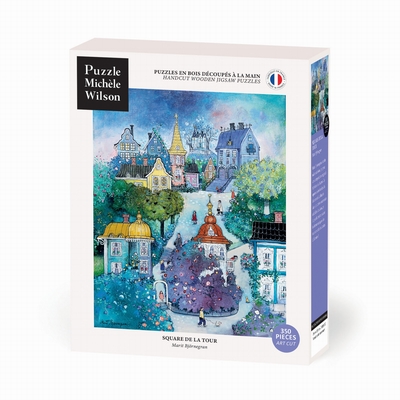 <b>Hand-cut art wooden jigsaw puzzle of circa 350 pieces -