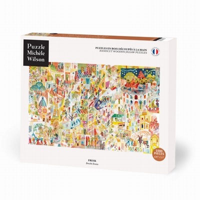 <b>Hand-cut art wooden jigsaw puzzle of circa 1000 pieces -