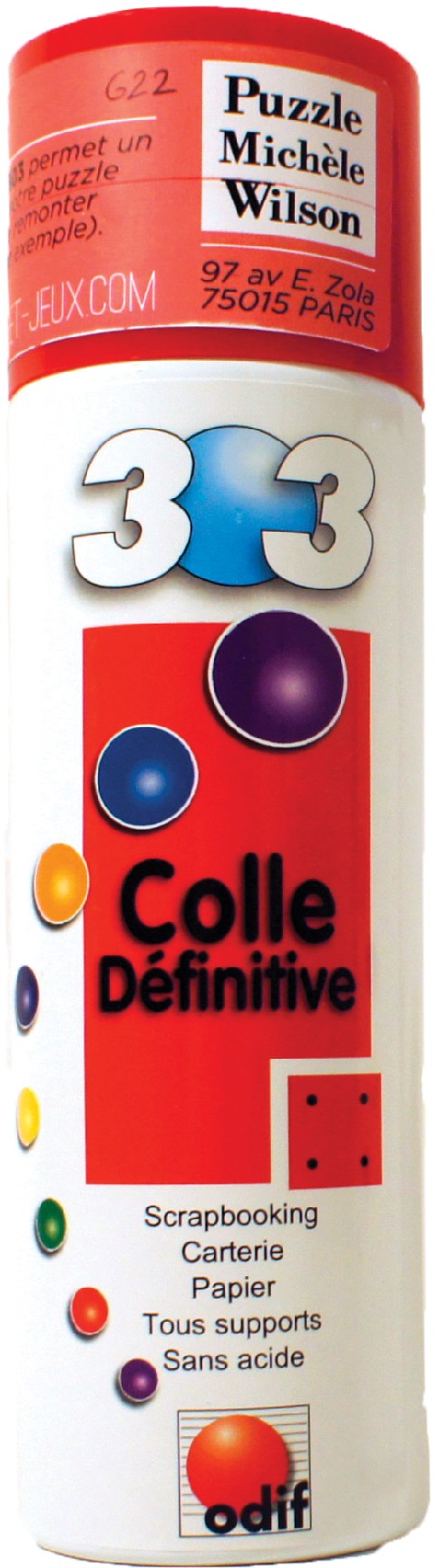 Colle Puzzle Définitive 303 - 250 ml - Odif - Boutique BCD Jeux