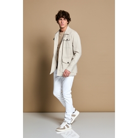 Saharienne 100% lin by spontini pour Hommes - Tissus