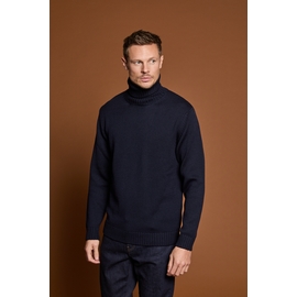 Pull col roule 100% laine mérinos by Spontini  - Coupe
