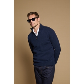Pull demi zip, by spontini  - Composition : 100% cachemire -