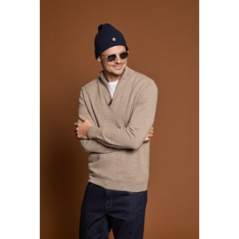 Pull demi zip, by spontini  - Composition : 100% cachemire -