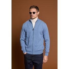 Gilet zip, by spontini  - Composition : 100% cachemire -