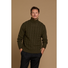 Pull col roule en laine torsadé by Spontini pour homme. -