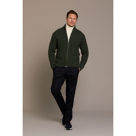 Gilet zip en laine torsadé, by spontini  - Composition :