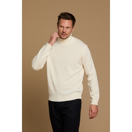 Pull col roule en laine by Spontini pour homme. - Coupe