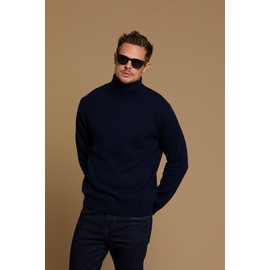 Pull col roule en laine by Spontini pour homme. - Coupe