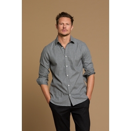 Chemise flanelle uni by Spontini pour homme. - Manches